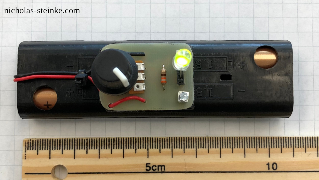 Planck's Constant Device with LED and Dimensions